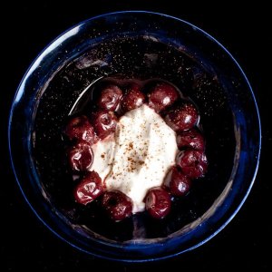 5 Spice Cherry Compote with Fromage Frais